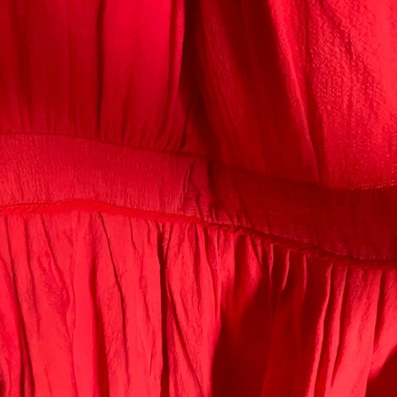 Mara Hoffman Blair Plunge-Front Midi Dress - Picture 7 of 7